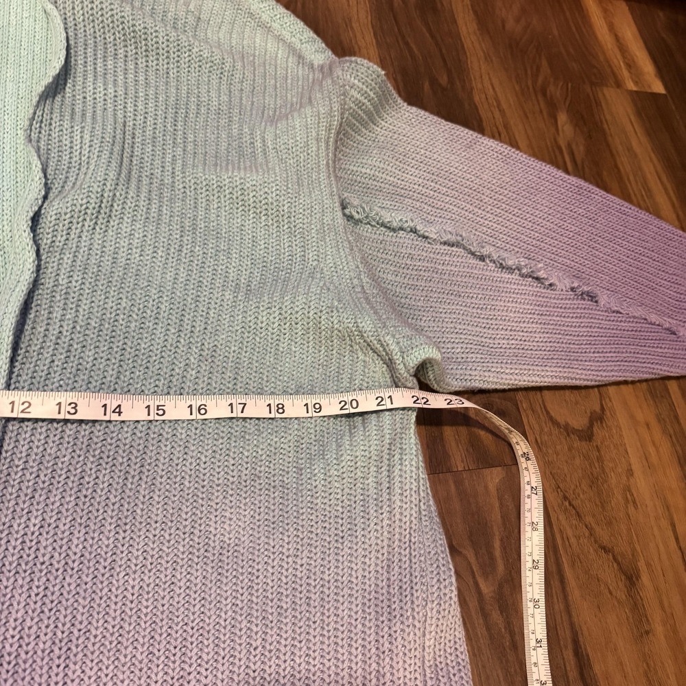 Free People Come Together Sweater Cardigan Women's Small Multi Ombre Open‎ Front - Picture 14 of 16